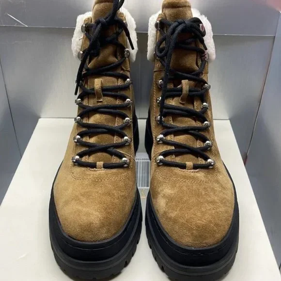 BNIB MARC FISHER LTD PIERSON LUG SOLE BOOTIE TAN 6.5 - Picture 2 of 7